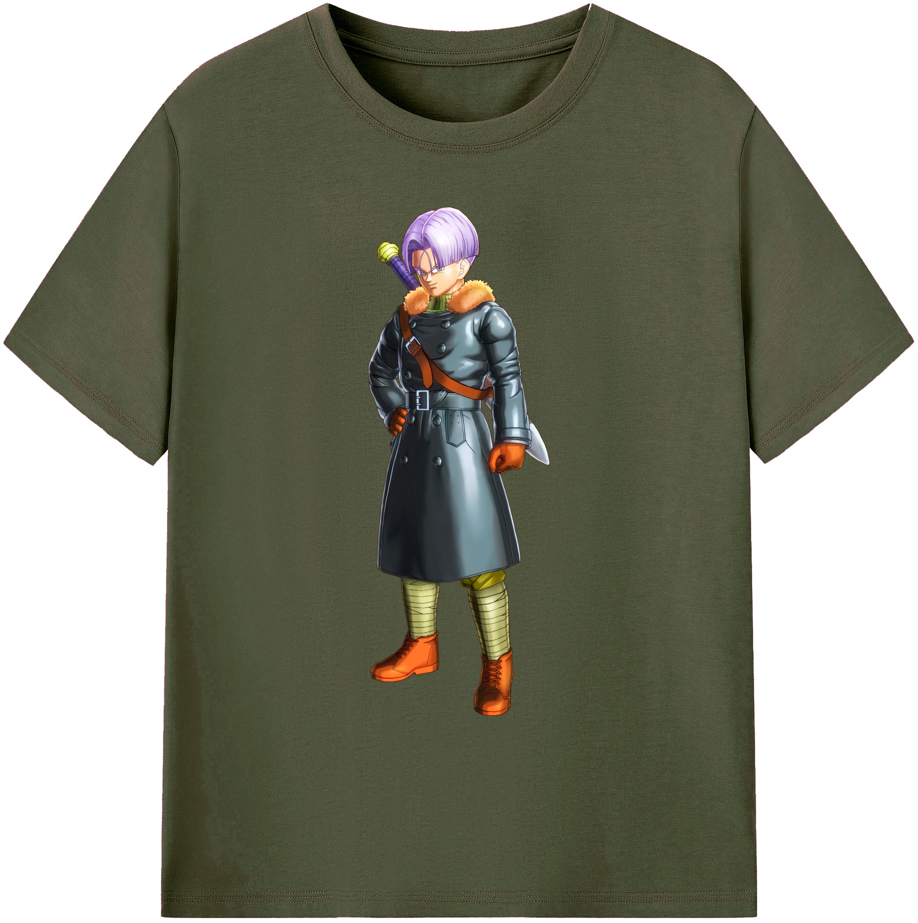 （画像用） ドラゴンボール トランクス（Torankusu）DRAGON BALL Trunks 綿100％ メンズ半袖Tシャツ｜肌触りやわらか＆通気性